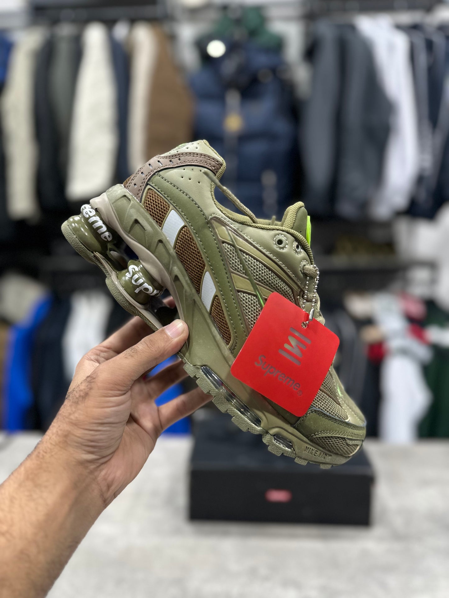 Nike x Supreme Shox Ride 2 Olive