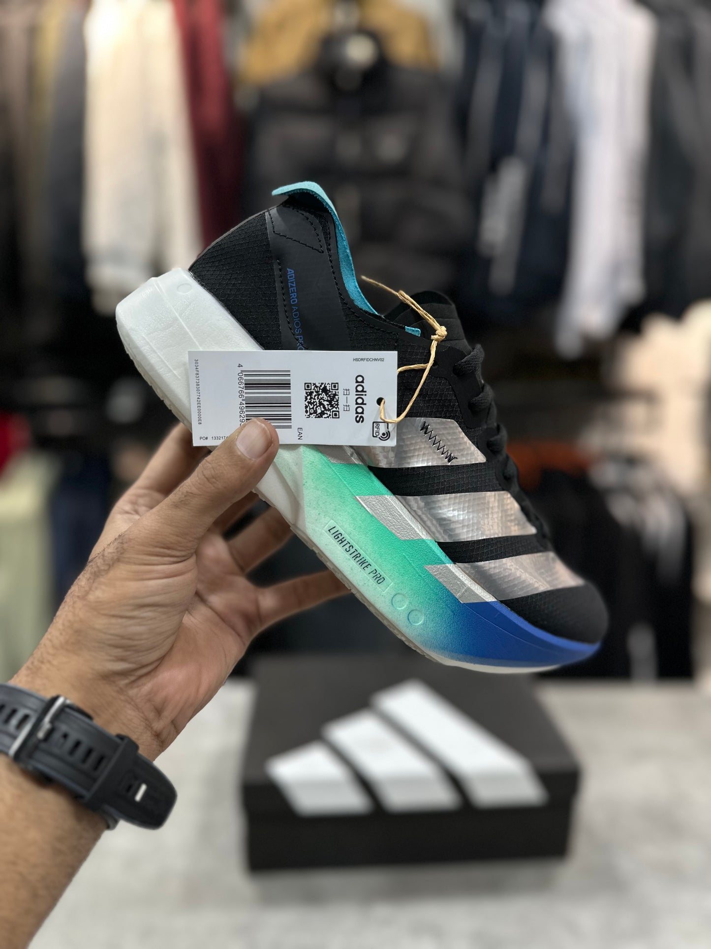 Adizero Adios Pro 4 Black/Green