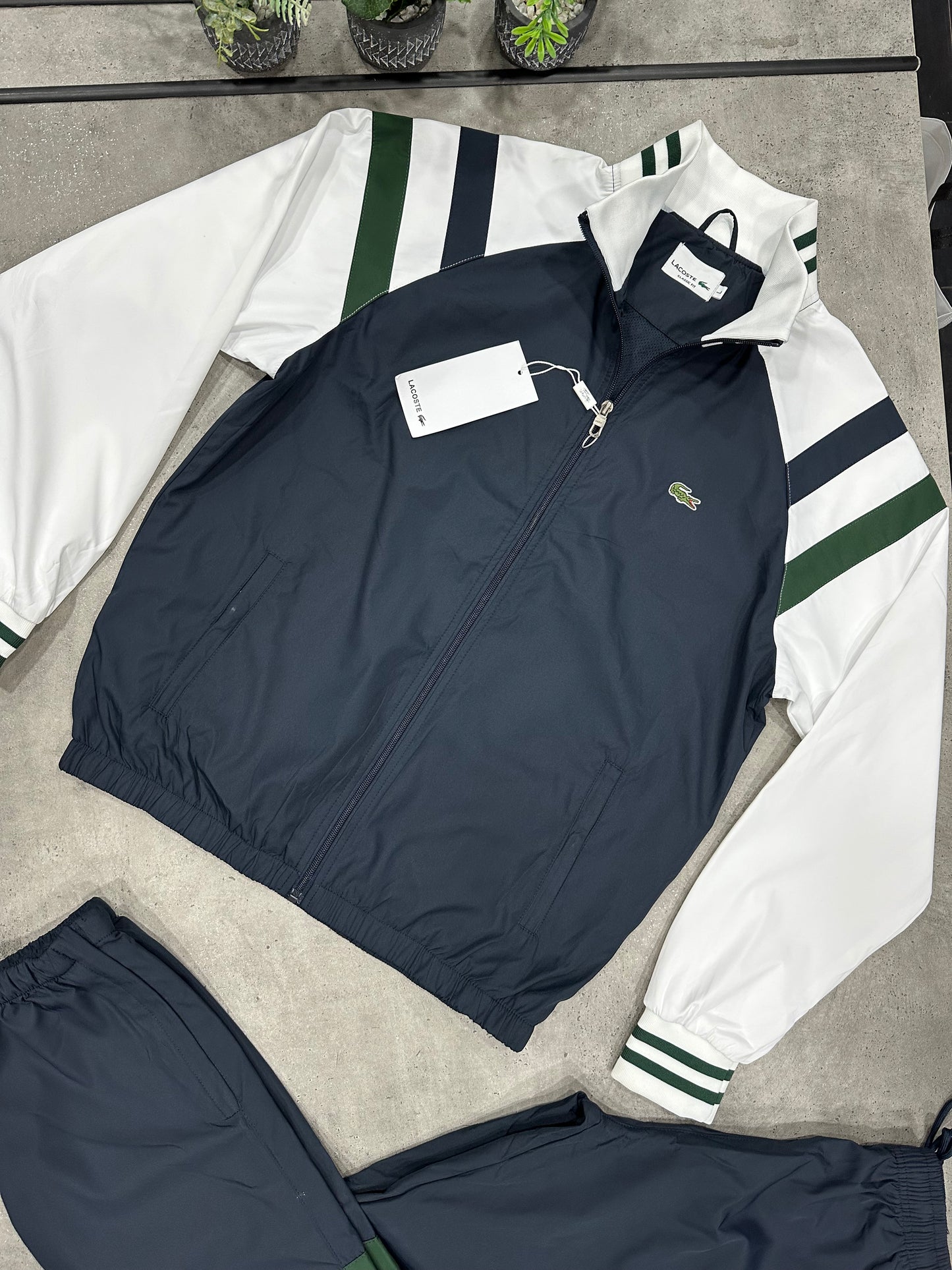 Lacoste Tracksuits White/Navy