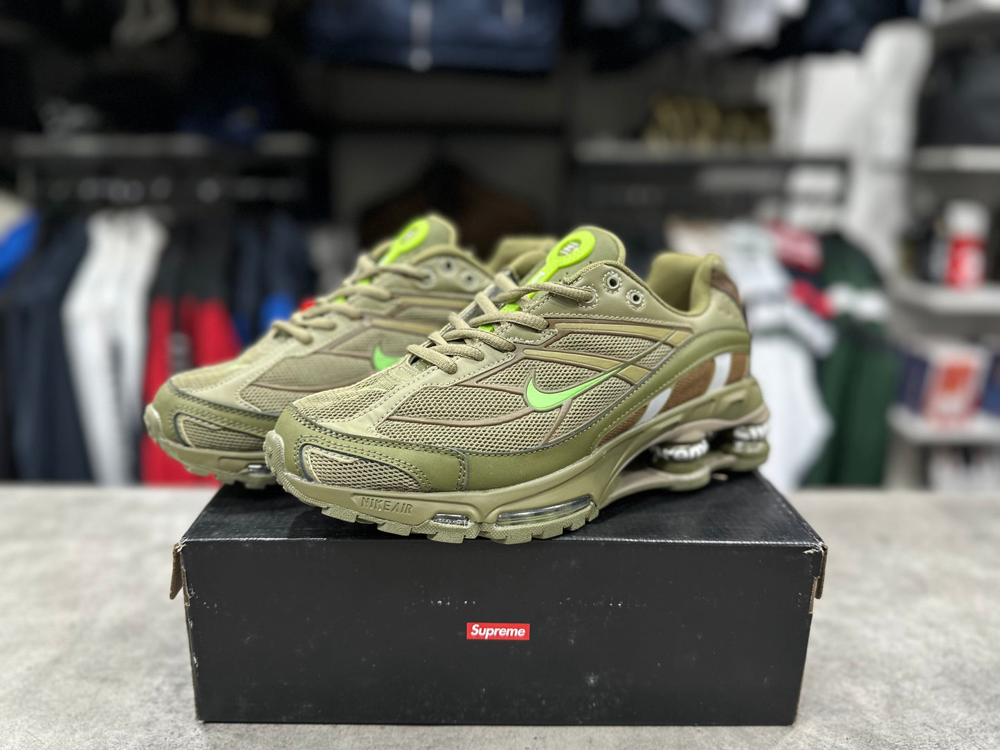 Nike x Supreme Shox Ride 2 Olive