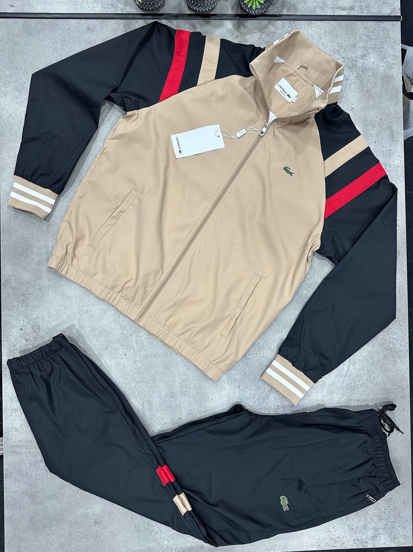 Lacoste Tracksuits Beige/Black