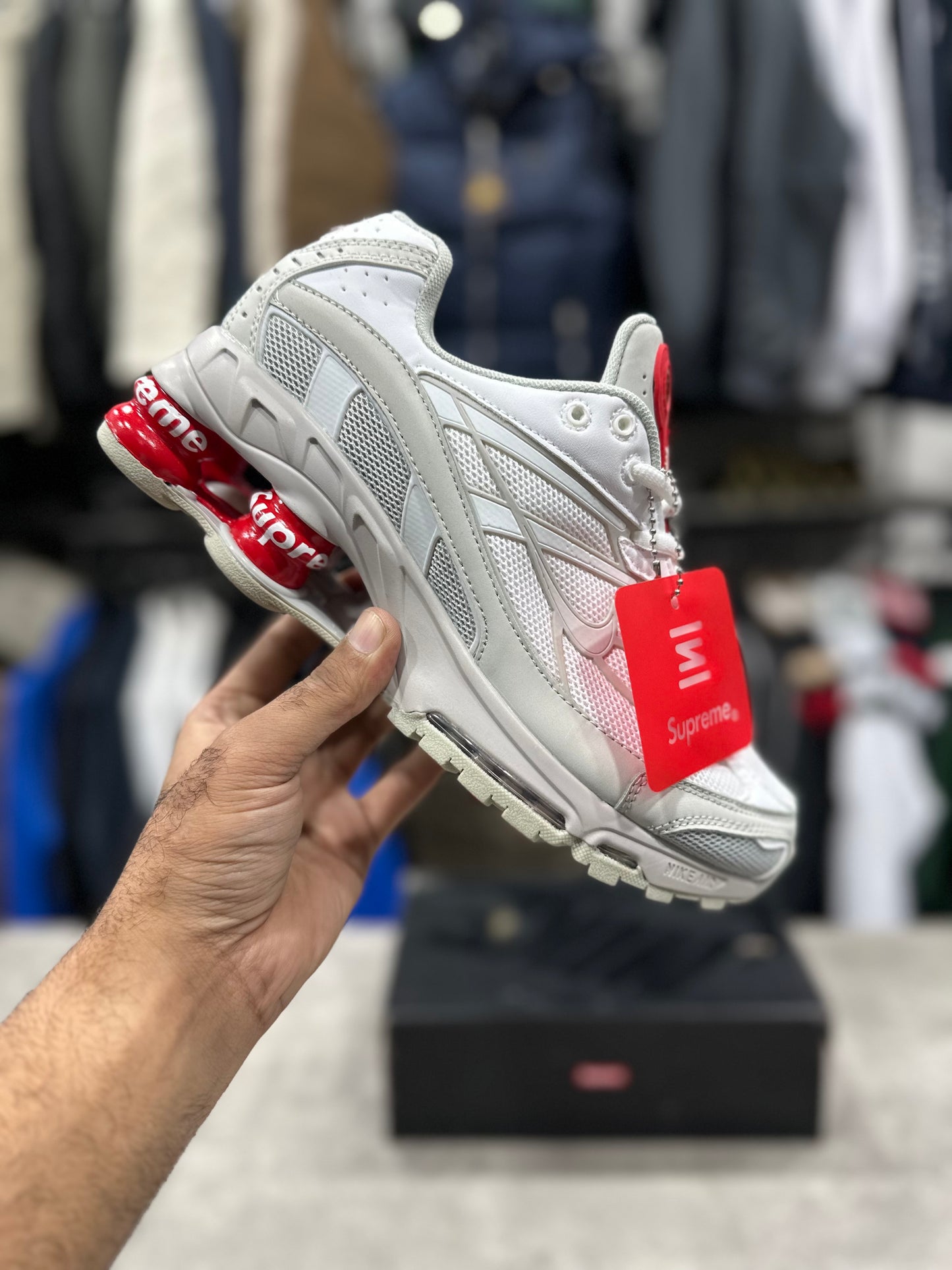Nike x Supreme Shox Ride 2 White/Red