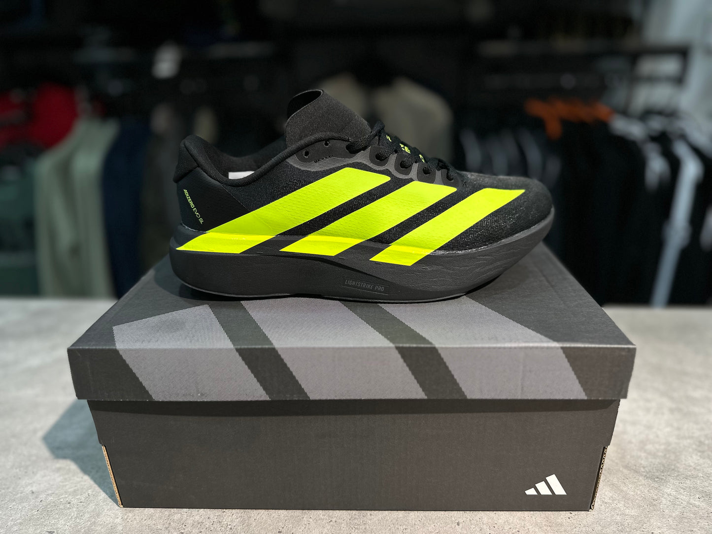 Adizero EVO SL Black/Lucid Lemon
